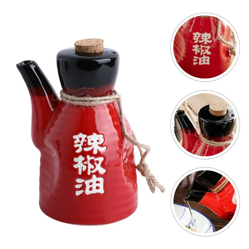 Japanese Style Ceramic Oil Dispenser | Black Soy Sauce & Vinegar Bottle | Condiment Seasoning Jar | FREE SHIPPING 🖤🍶