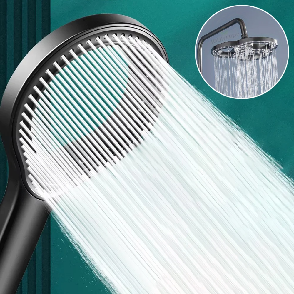 High Pressure Rainfall Shower Head Set – Large Water Flow Ring Design Bathroom Accessories