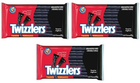 TWIZZLERS Twists Licorice Candy 375g – 3 Pack Chewy Black Licorice Treats – Free Shipping