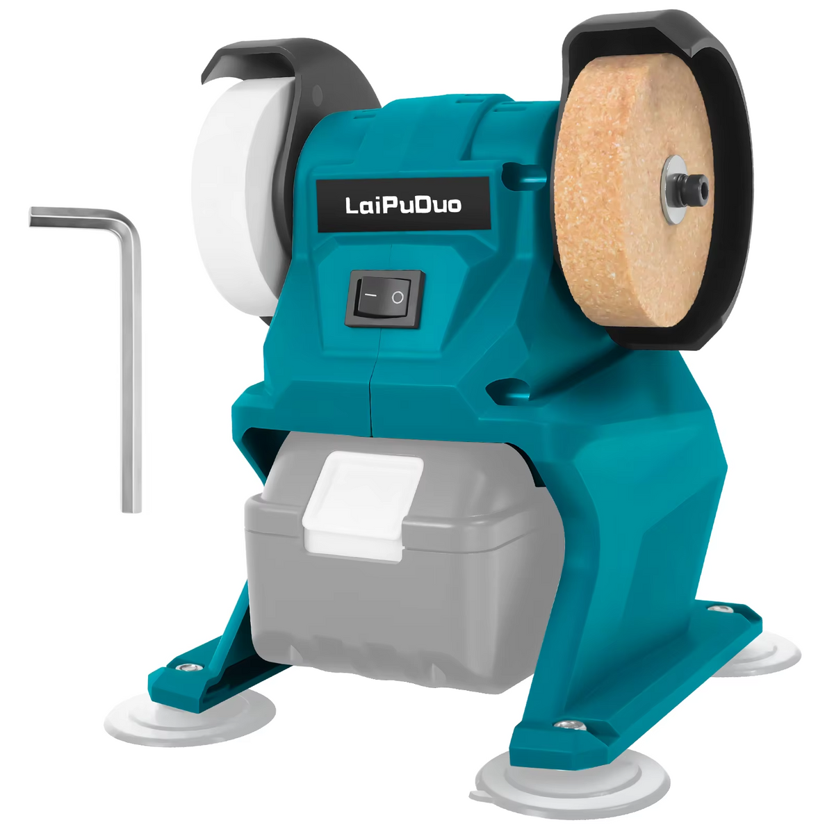 Cordless Bench Grinder 5500RPM Dual Wheel Grinder Metal Stone Knife Polishing Grinding Sharpening Tool for Makita 18V Battery