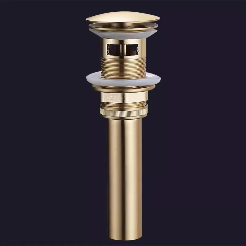 Bathroom  Mixing Faucet Creative Design Brushed Gold Cold And Hot Basin Faucets One Hole Sink Metal Tap Accessories Bath