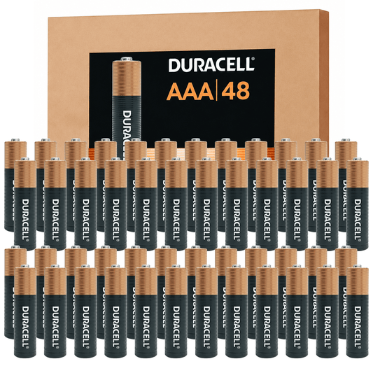 48  Pcs Duracell Coppertop AAA Alkaline Batteries with POWER BOOST – 1.5V Long-Lasting All-Purpose Power, Up to 12-Year Shelf Life, Leak-Resistant, Ideal for Emergency Radios, Clock Radios, Toys &