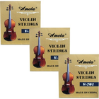 Full Set Replacement Stainless Steel 4/4 Size Violin Strings E A D G -3 Packs