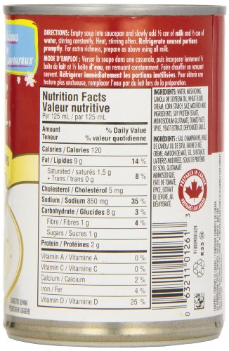 Campbell's® Cream of Mushroom Soup (12 x 284ml) – Authentic Canadian Recipe