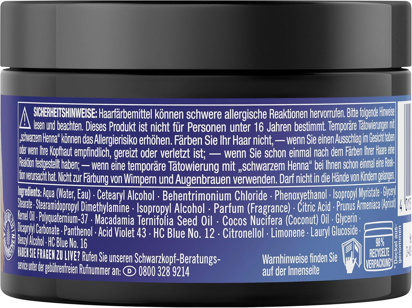 Schwarzkopf Live Colour & Care Pearl (150 ml), 5 Minute Colour Boost Hair Mask,  From Germany