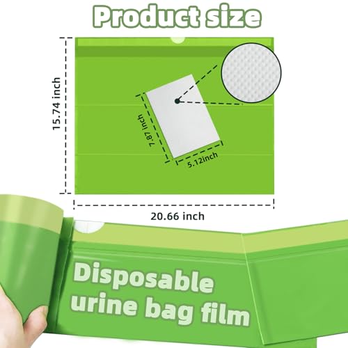 50 Pack Commode Liners with Super Absorbent Pads – Universal Fit for Standard Commodes – Free Shipping