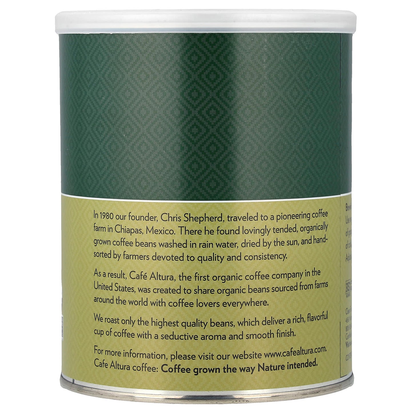 Cafe Altura Organic Ground Coffee French Roast 10 oz (283g) – Rich Dark Roast Coffee – Free Shipping