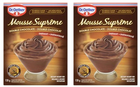 Dr. Oetker Instant Dessert Mix Mousse Supreme Double Chocolate 120g (2 Pack)
