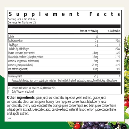 Floradix Floravital Liquid Iron and Vitamin Formula 250ml (8.5 fl oz) – Free Shipping