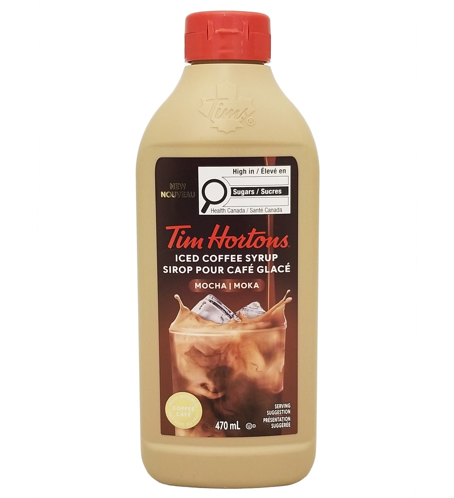 Tim Hortons Iced Coffee Syrup 470ml | Mocha & Cappuccino Flavor | Free Shipping