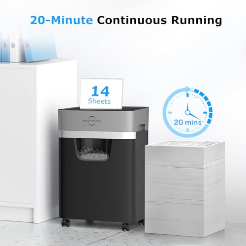 14-Sheet Heavy Duty Cross-Cut Paper Shredder | High Security Home & Office Document Shredder | Anti-Jam | FREE SHIPPING 🗑️