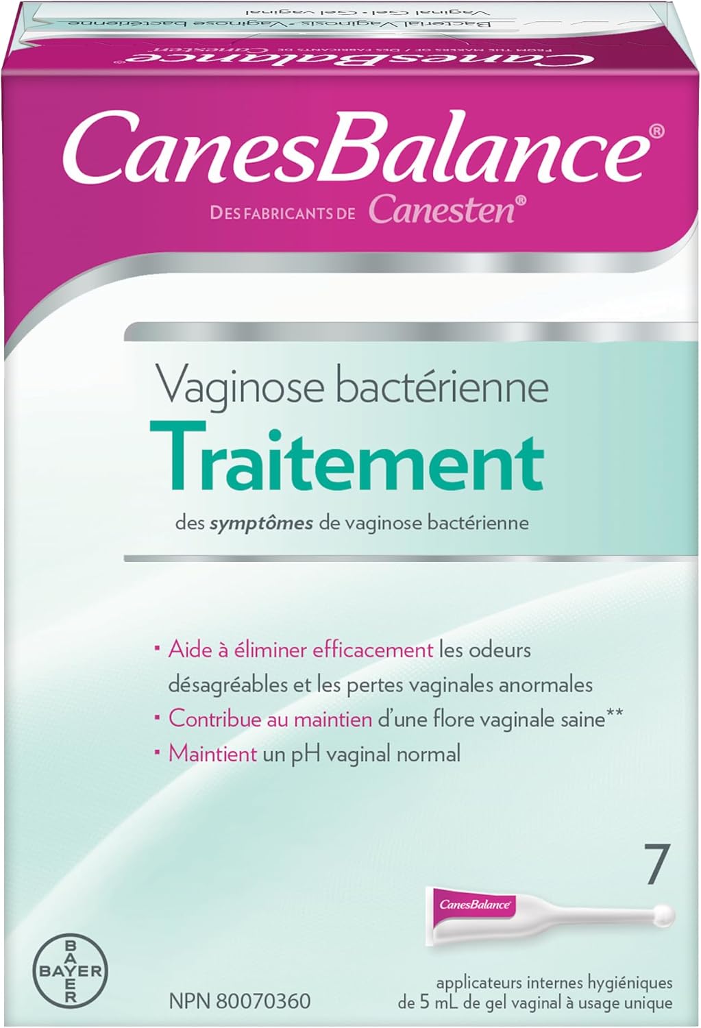 CanesBalance Bacterial CANESTENVaginosis Vaginal Gel 7 X5ml Each from canada