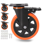 6 Inch Heavy Duty Caster Wheels Set of 4 with Brakes – 3000 lbs Capacity – Free Shipping