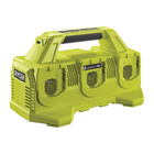 RYOBI P135 18V ONE+ 6-Port Lithium-Ion Battery Fast Charger Supercharger – Charges All RYOBI ONE+ 18 Volt Batteries