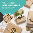 Made in USA Brown Kraft Paper Jumbo Roll 30" x 200ft – Ideal for Gift Wrapping, Packing & Crafts – Free Shipping