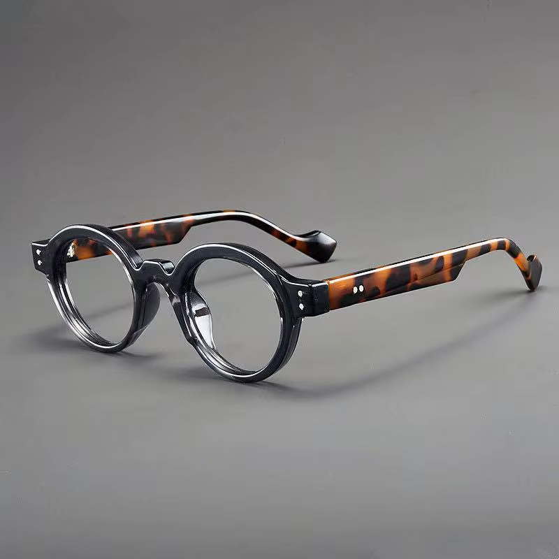 High-end New Retro Old-Fashioned Glasses Round Frame Reading Glasses Anti-Blue Light Japanese Smart Zoom for Both Long and near