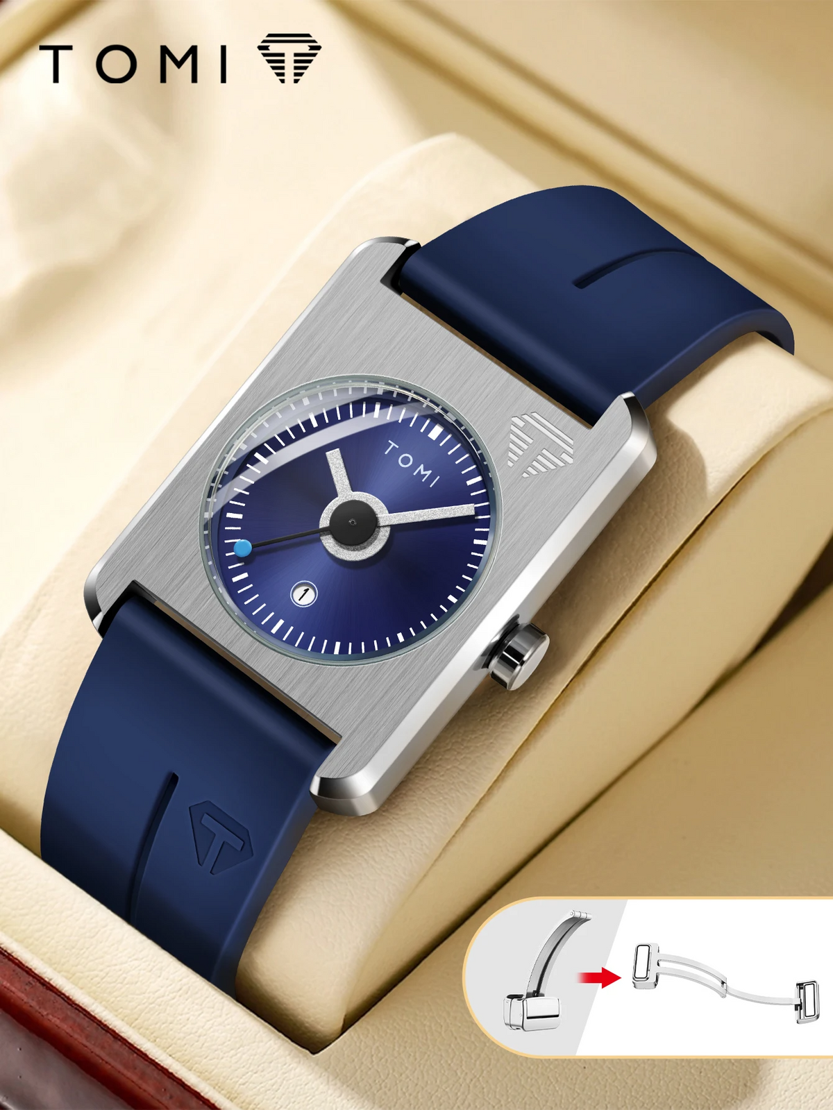 TOMI Men's Quartz Watch | Classic Minimalist Analog Wristwatch | Simple Daily Casual Fashion | FREE SHIPPING ⌚✨