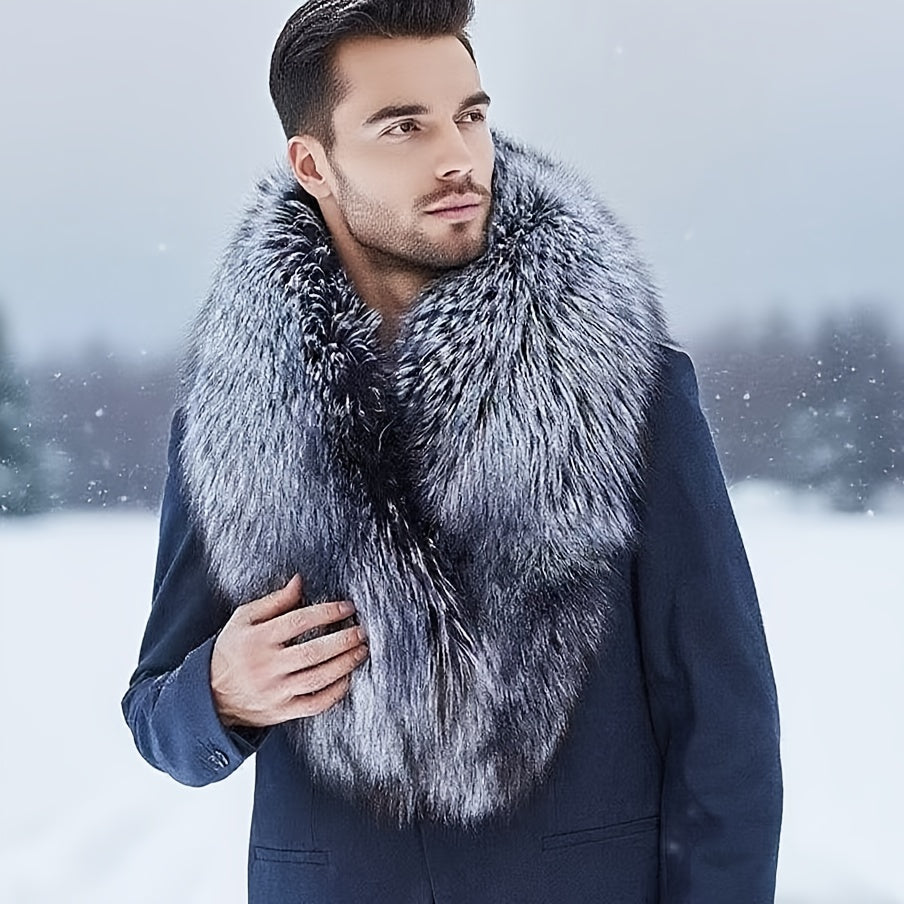 Gentleman's Faux Scarf Neck Warmer | Medium-Length Winter Scarf | Warm & Stylish Cold-Weather Accessory | FREE SHIPPING 🧣❄️