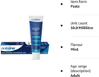 Oranurse Calm & Clean Toothpaste-Unflavoured Toothpaste 50ml pack of 8 from UK