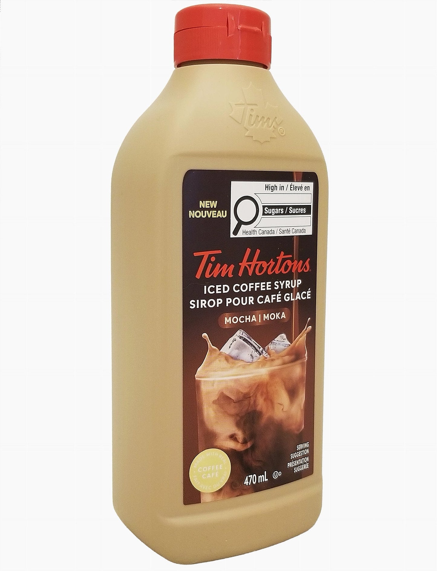Tim Hortons Iced Coffee Syrup 470ml | Mocha & Cappuccino Flavor | Free Shipping