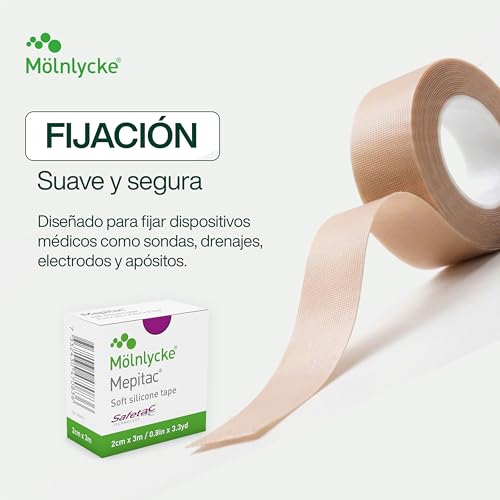 Mepitac 298300 Soft Silicone Tape 2 cm x 3 m (0.8 in x 3.3 yd) – Free Shipping