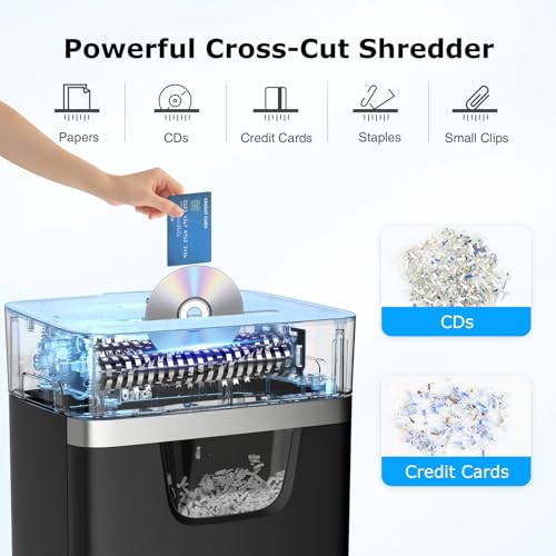 14-Sheet Heavy Duty Cross-Cut Paper Shredder | High Security Home & Office Document Shredder | Anti-Jam | FREE SHIPPING 🗑️