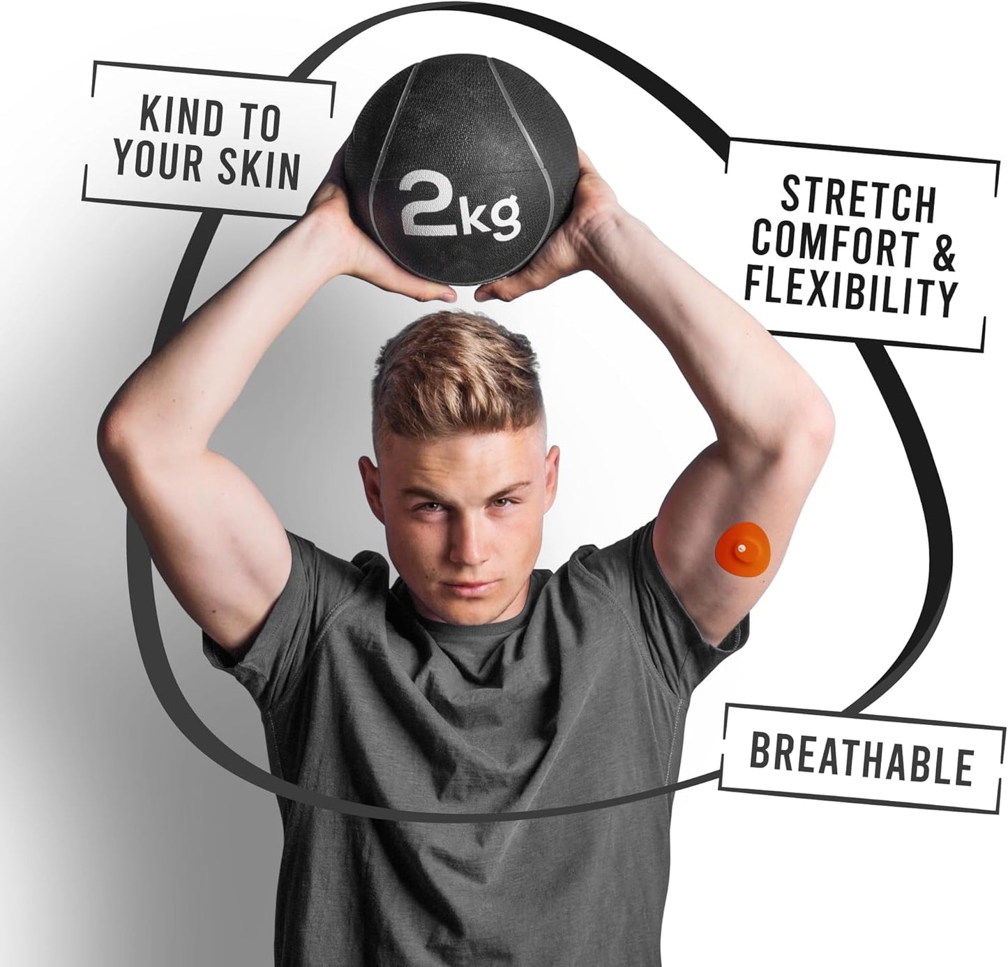 Not Just A Patch Dexcom G7 Adhesive Patches (20 Pack) – Stelo CGM Sensor Patches – Breathable & Sweatproof Design with Precision