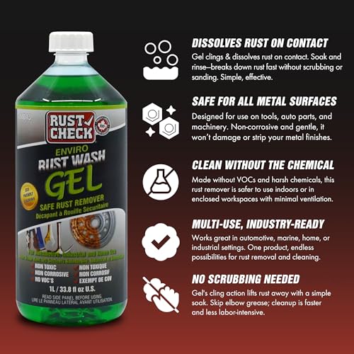 Rust Check Enviro Rust Wash Heavy Duty Iron Remover Gel 33.8 FL OZ