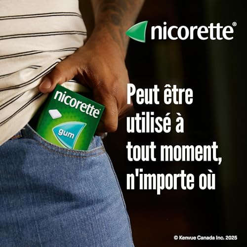 Nicorette Nicotine Ultra Fresh Mint Gum 4mg – 210 Pieces Value Size Smoking Cessation Aid Free Shipping