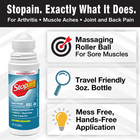 Stopain Maximum Strength Roll On Pain Reliever 3 Fl Oz Pack of 3 Extra Strength