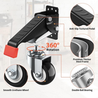 SPACEKEEPER Workbench Casters Kit 660 lbs Capacity – Retractable Heavy Duty Casters for Workbench, Mobile Base Wheels Set