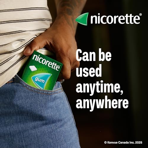 Nicorette Nicotine Fresh Fruit Gum 2mg – 210 Pieces Value Size Smoking Cessation Aid Long Expiry
