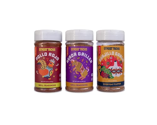 Riega Taco Party Seasoning Gift Set 3-Pack Pollo Rojo Asada Fresca Guajillo Spice Blends