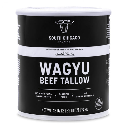 South Chicago Packing Wagyu Beef Tallow 42 oz 100% Pure Cooking Fat Keto Paleo