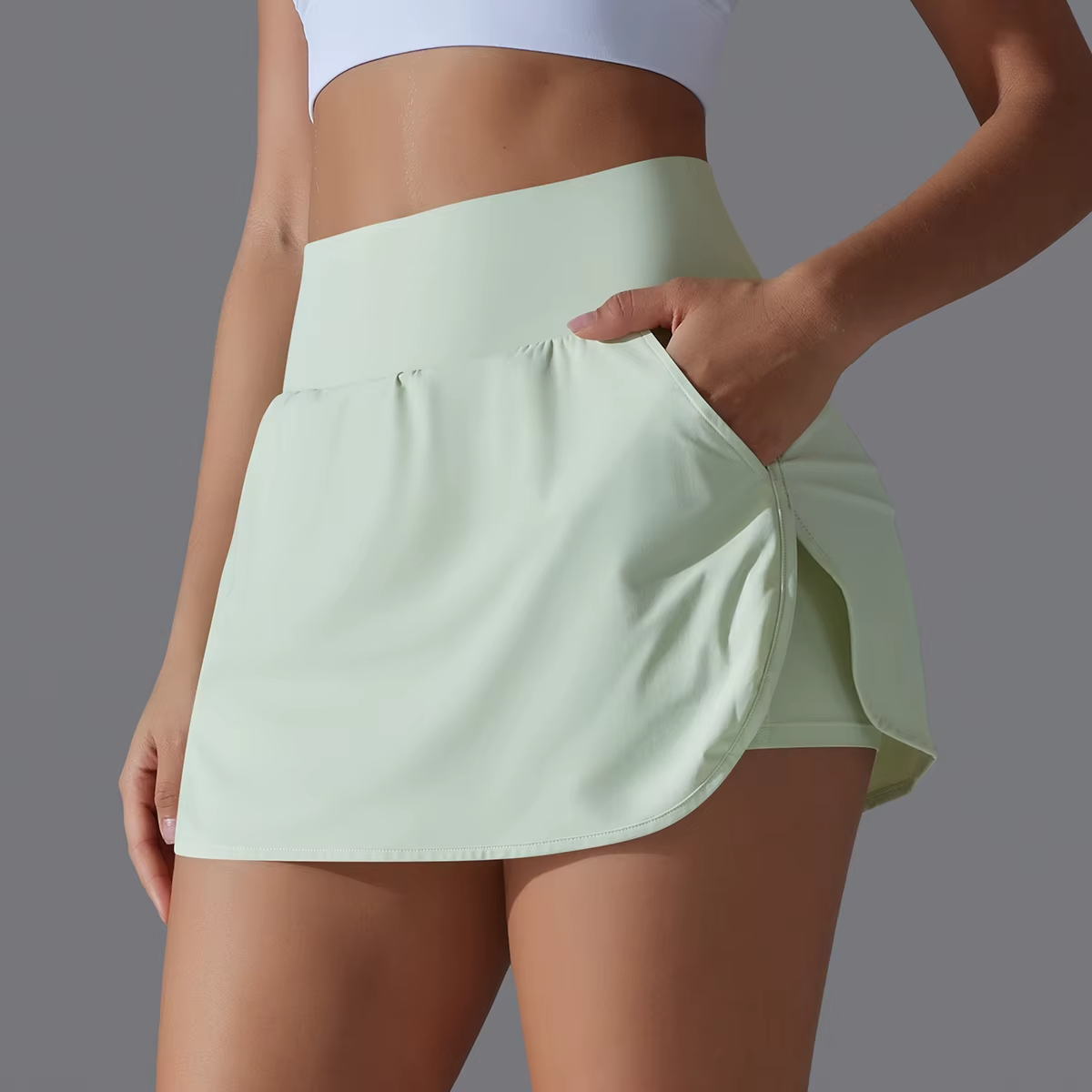 Women’s 2-in-1 Running Shorts | Double-Layer Quick-Dry Workout Shorts with Pocket | Gym, Fitness & Jogging | FREE SHIPPING
