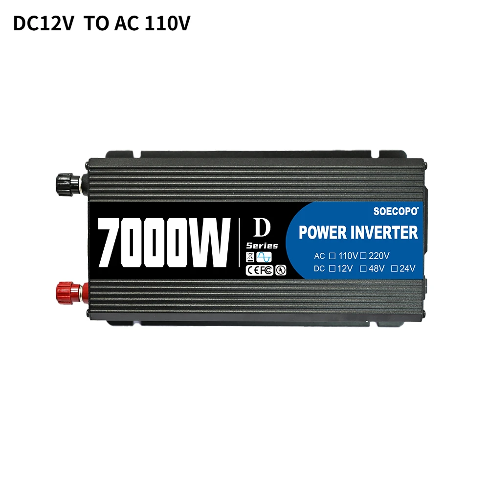 7000W Solar Power Inverter Kit 12V to 110V/220V 300W Panel 100A Controller Free Shipping