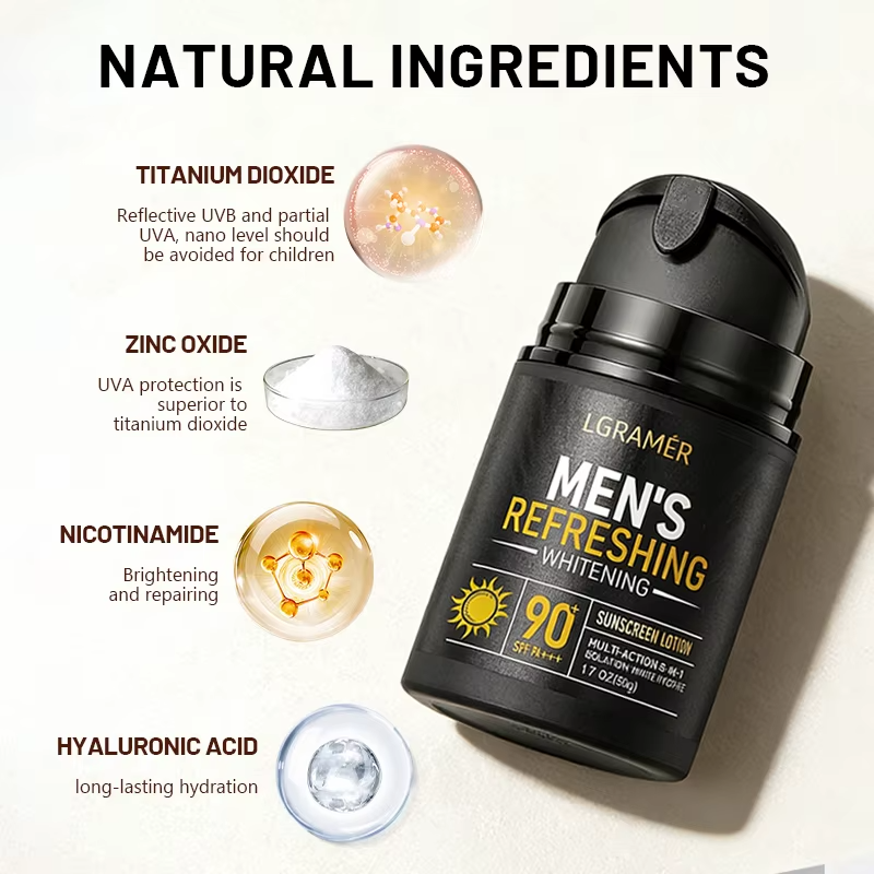 50g Sunscreen Lotion, Lightweight Non-Greasy Face & Body UV Protection Lasting Moisturizing, Refreshing Daily Sunburn Defense