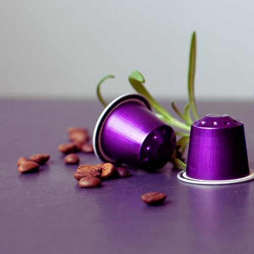 Arezzo Decaf Espresso Coffee Capsules – 100 Aluminum Pods Compatible with Nespresso Original Line