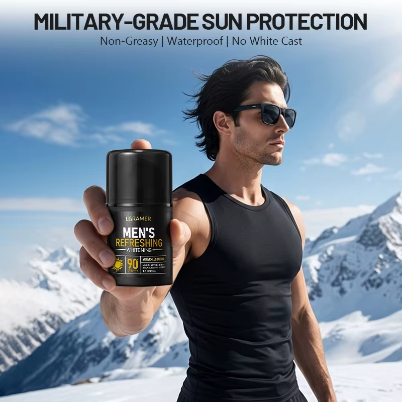 50g Sunscreen Lotion, Lightweight Non-Greasy Face & Body UV Protection Lasting Moisturizing, Refreshing Daily Sunburn Defense
