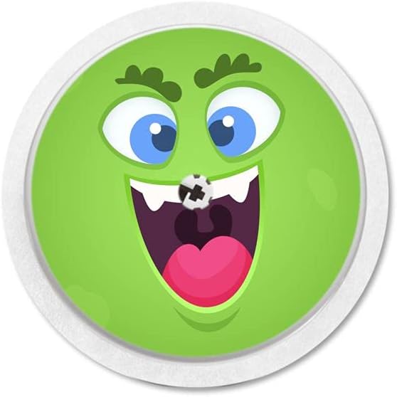 MySweetStitch Freestyle Libre 1 & 2 Sensor Sticker Set of 4 Sugar Monster   Made in Germany