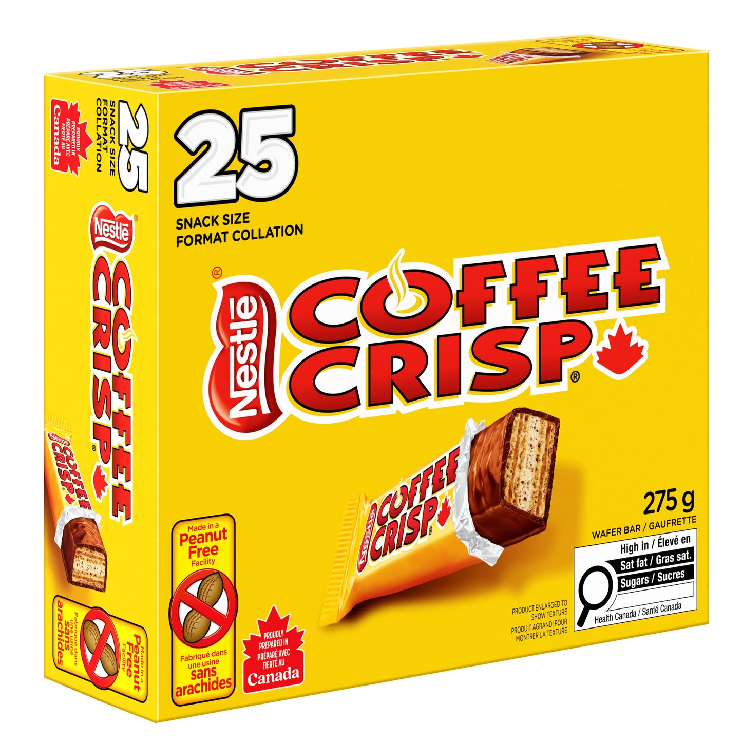 Nestlé Coffee Crisp Chocolate Bar 275g Canadian Chocolate Candy – Free Shipping