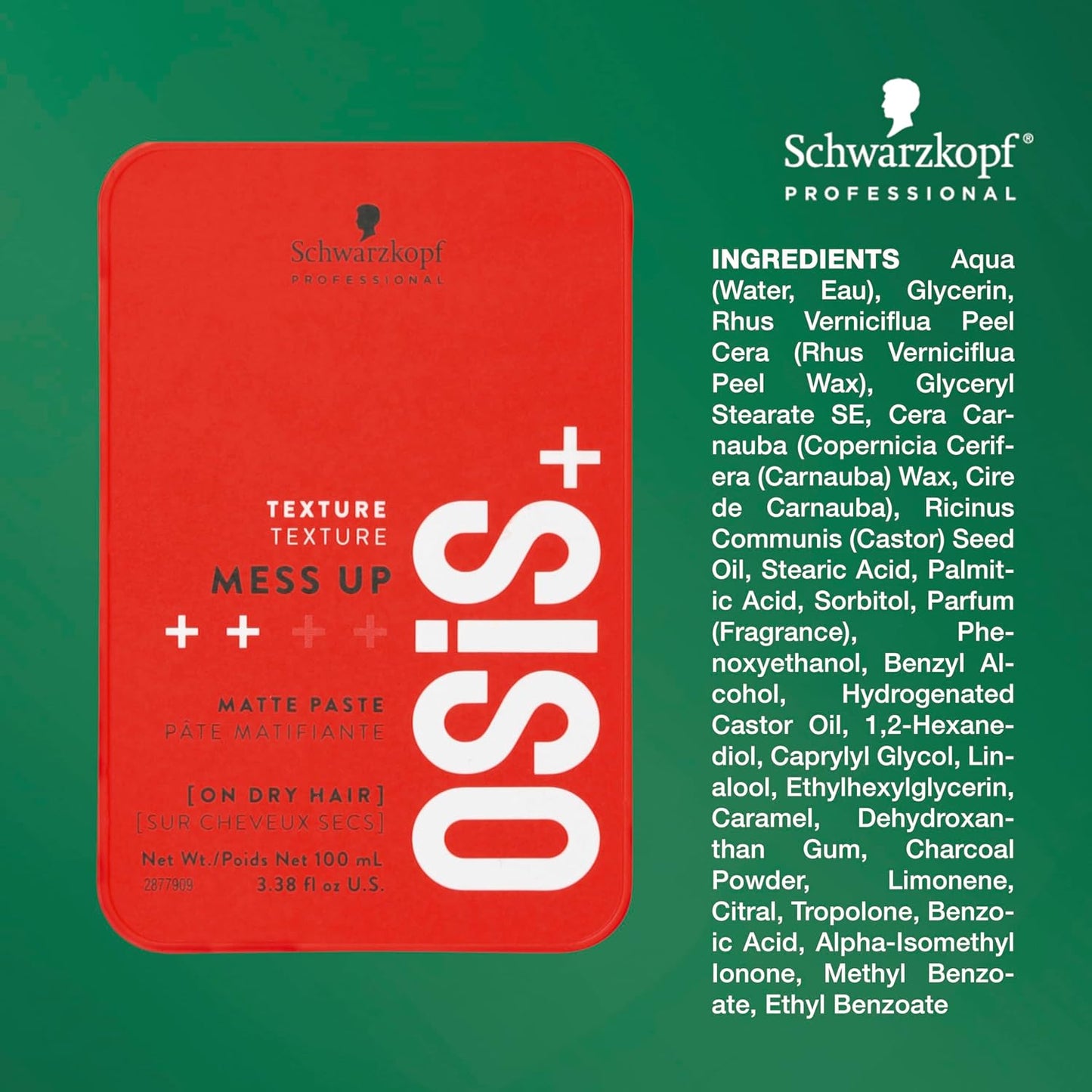 Schwarzkopf Osis Mess Up 16031 Matt Paste,  100 ml