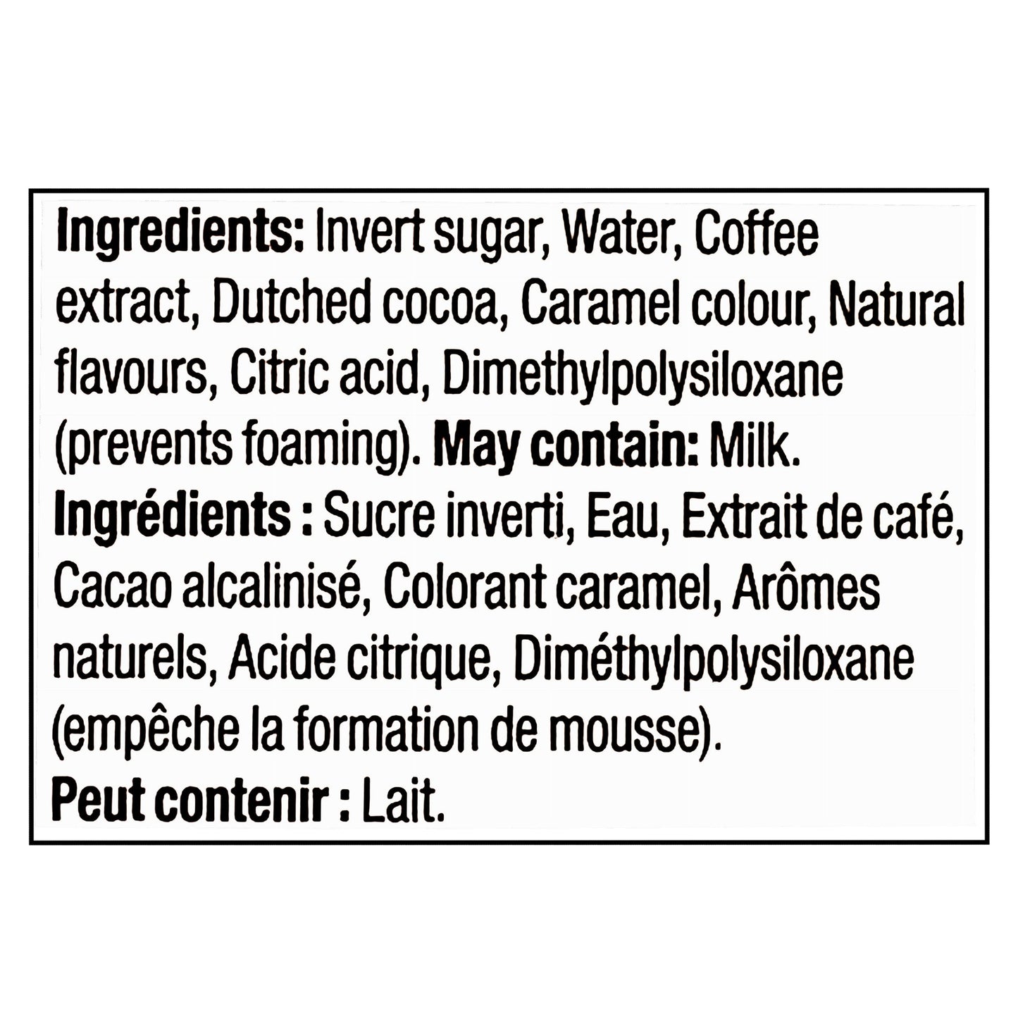 Tim Hortons Iced Coffee Syrup 470ml | Mocha & Cappuccino Flavor | Free Shipping