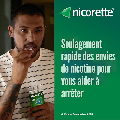 Nicorette Nicotine Ultra Fresh Mint Gum 4mg – 210 Pieces Value Size Smoking Cessation Aid Free Shipping