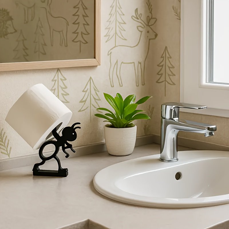 2 Pack Cute Ant Toilet Paper Holders Funny Bathroom Tissue Roll Decor