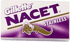 100 Gillette Nacet Stainless Steel Double Edge Razor Blades – Smooth & Sharp DE Blades, Ships from USA-fREE sHIPPING
