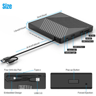 External CD DVD Drive, USB 3.0 Player Burner Writer, Ship From USA- for PC Laptop Windows 11