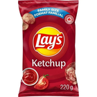 6 x Lay’s Ketchup Chips Large Family Size 220g – Canadian Potato Chips – Free Shipping