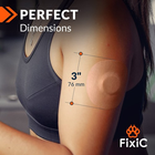 Fixic Freestyle Libre Adhesive Patches – 25 Pack Waterproof CGM Tape for Libre 1, 2, 3 & Libre Plus Sensors