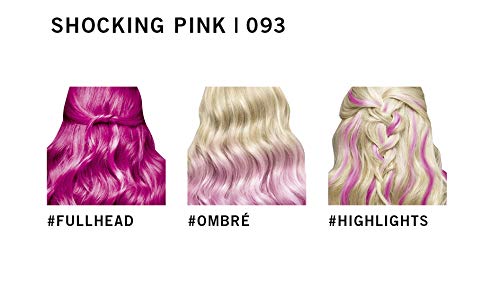 Schwarzkopf Live Ultra Bright or Pastel Colouration, Shocking Pink Number 093 - Pack of 3